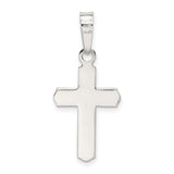 Sterling Silver Cross Pendant with Sleek Layered Minimalist Design for Men and Women