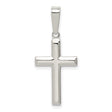 Sterling Silver Cross Pendant with Polished Latin Cross Design, Unisex Religious Jewelry