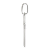 Sterling Silver Cross Pendant, Sleek Geometric Design, Modern Spiritual Jewelry for Men and Women