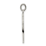 Antiqued Satin Celtic Cross Knot Charm Pendant in Real 925 Sterling Silver