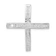 Cross CZ Charm Pendant in Real 925 Sterling Silver