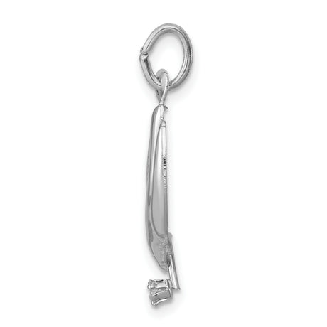 Sterling Silver Dove Pendant with Cubic Zirconia, Holy Spirit Symbol, Christian Jewelry