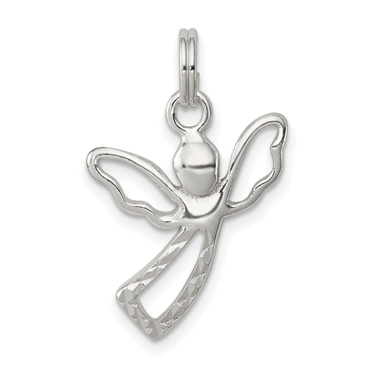 Angel Charm Pendant in Real 925 Sterling Silver