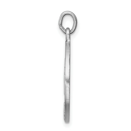 Sterling Silver Confirmation Pendant with Raised Cross and Radiant Rays