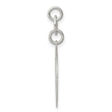Confirmation Word and Dove Penny Size Charm Pendant in Real 925 Sterling Silver