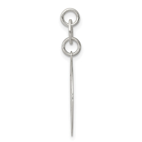 Sterling Silver Confirmation Pendant with Cut Out Dove, Christian Catholic Religious Jewelry