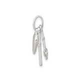 Sterling Silver Faith Pendant with Anchor, Heart, and Cross Symbol , Christian Jewelry Charm