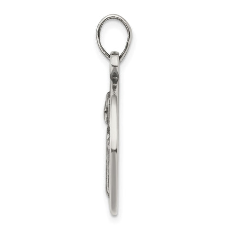 Sterling Silver Gemini Zodiac Pendant with Classical Twin Figures, Unisex Astrology Charm
