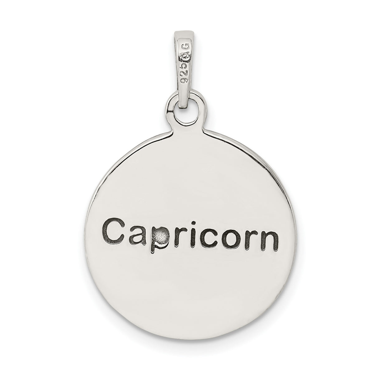 Capricorn Goat Zodiac Charm Pendant in Real 925 Sterling Silver