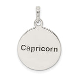 Capricorn Goat Zodiac Charm Pendant in Real 925 Sterling Silver