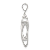 Sterling Silver Star of David Pendant, Openwork Jewish Faith Charm for Women or Unisex