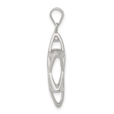 Sterling Silver Star of David Pendant, Openwork Jewish Faith Charm for Women or Unisex