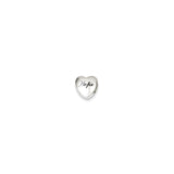 Sterling Silver Heart-Shaped Charm with Hope Message, Inspirational Pendant for Women