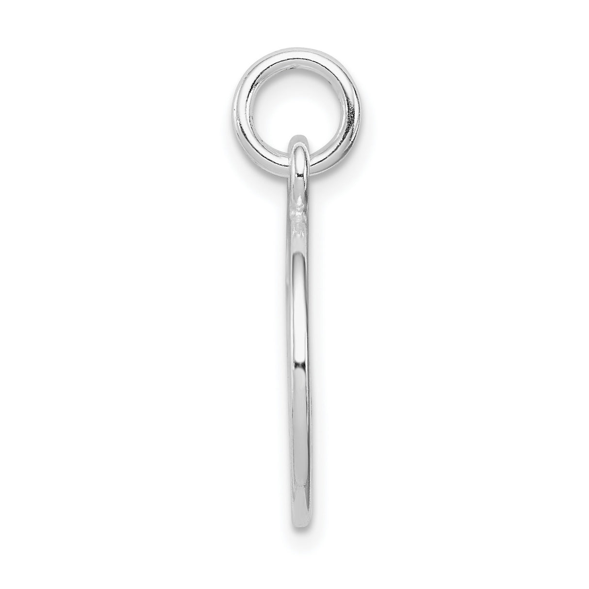 Sterling Silver Peace Pendant with Open Circle Design, Inspirational Spiritual Jewelry