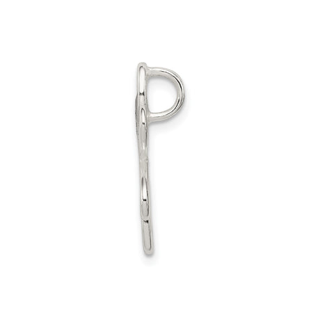 Sterling Silver Flower Pendant with Love, Peace, Hope, Wish, Dream, and Laugh Words for Women
