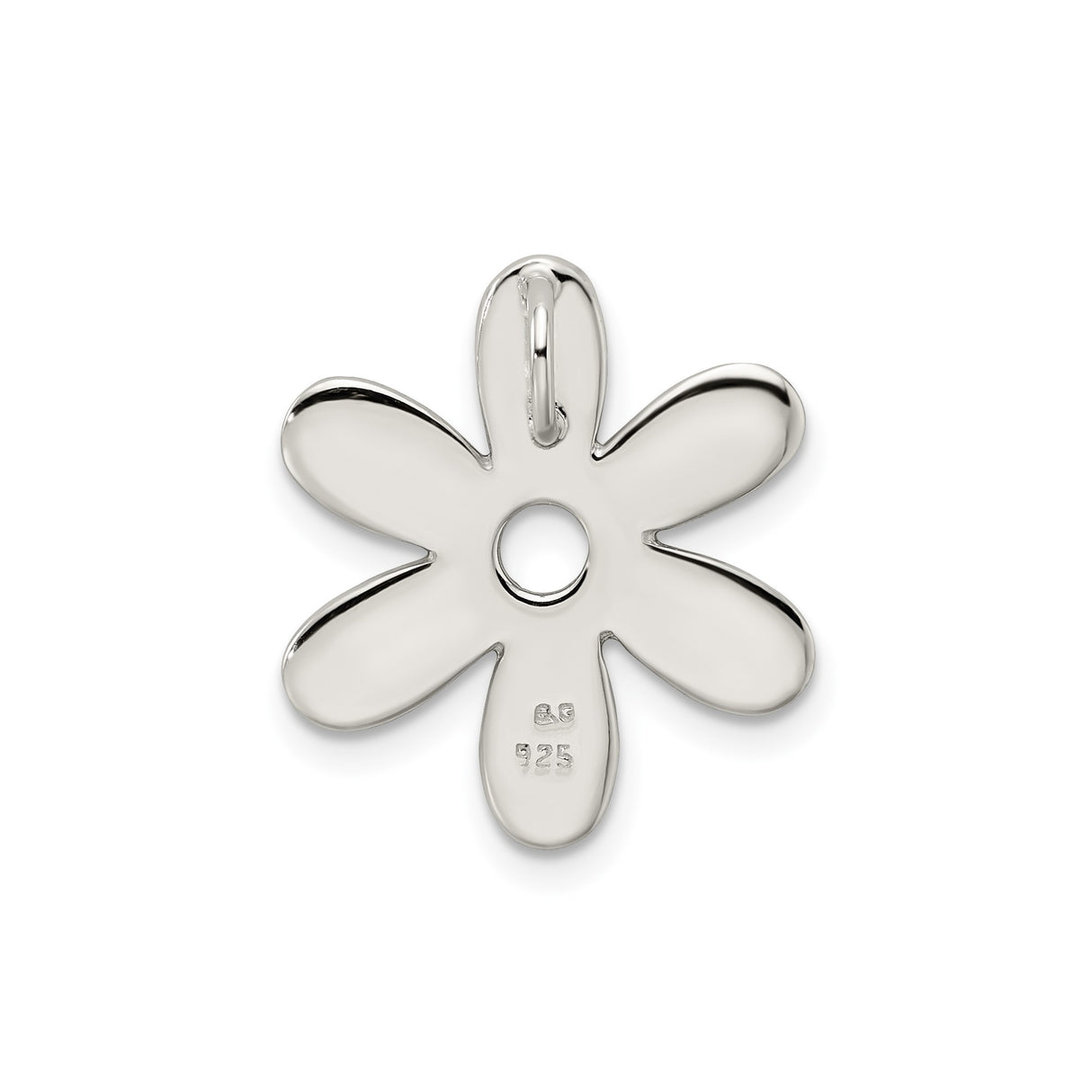 Sterling Silver Flower Pendant with Love, Peace, Hope, Wish, Dream, and Laugh Words for Women
