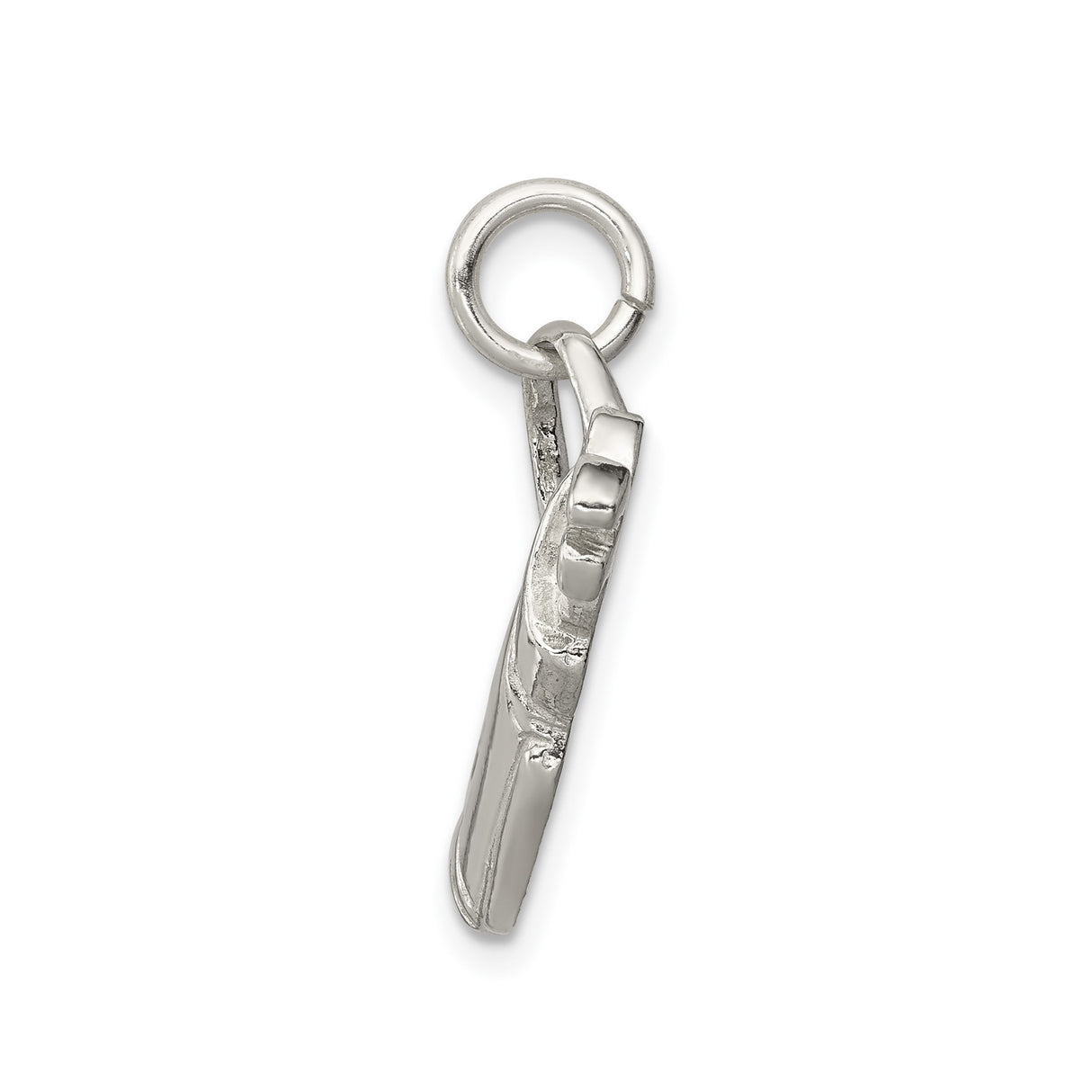 Sterling Silver Golf Bag Pendant Charm with Clubs, Realistic Sports Design, Unisex Golf Jewelry