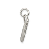Sterling Silver Golf Bag Pendant Charm with Clubs, Realistic Sports Design, Unisex Golf Jewelry