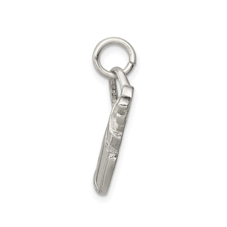 Sterling Silver Golf Bag Pendant Charm with Clubs, Realistic Sports Design, Unisex Golf Jewelry