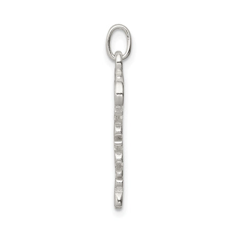 Sterling Silver Believe Pendant Charm, Inspirational Faith Jewelry for Women