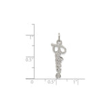 Sterling Silver Believe Pendant Charm, Inspirational Faith Jewelry for Women