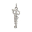 Sterling Silver Believe Pendant Charm, Inspirational Faith Jewelry for Women