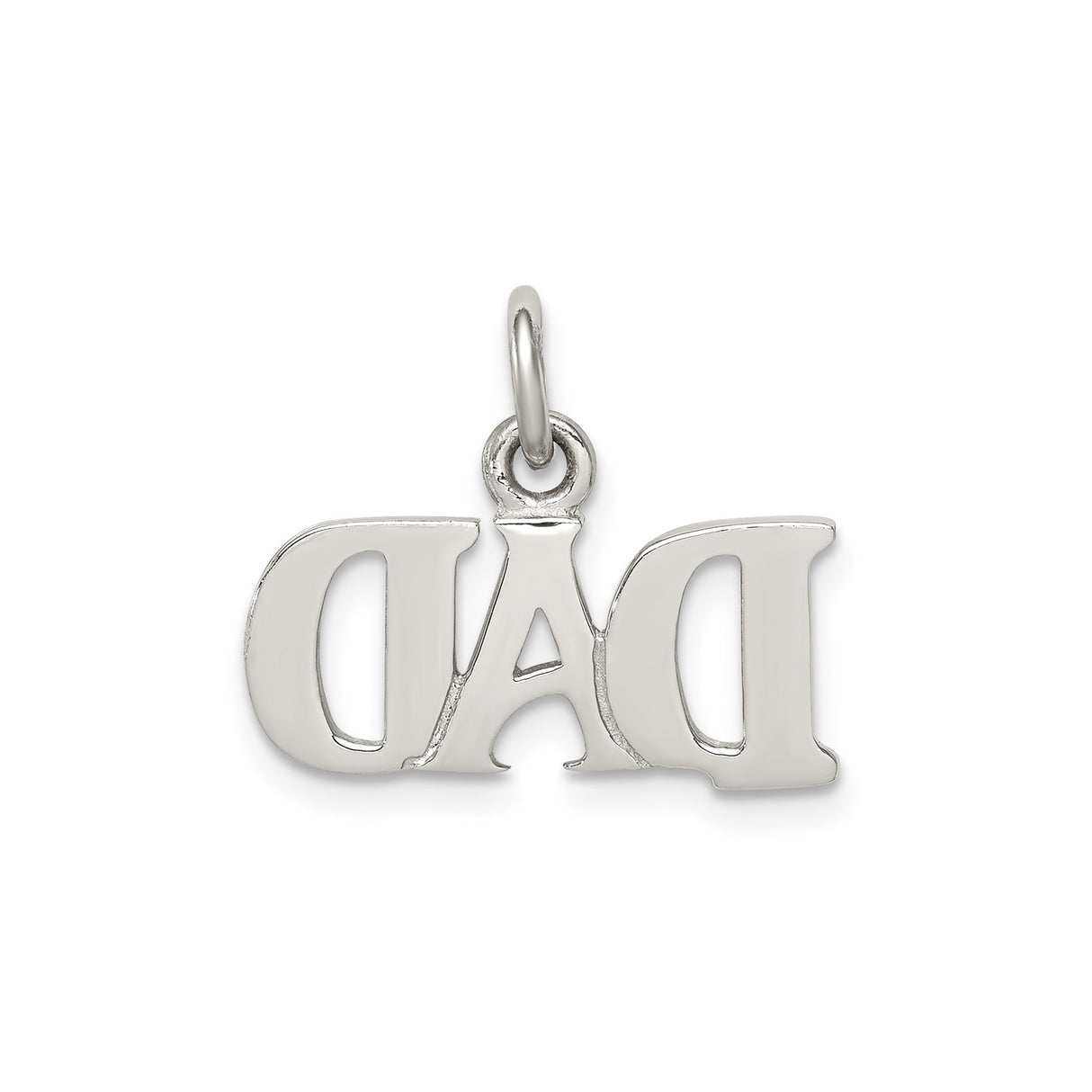 Dad Charm Pendant in Real 925 Sterling Silver