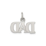 Dad Charm Pendant in Real 925 Sterling Silver
