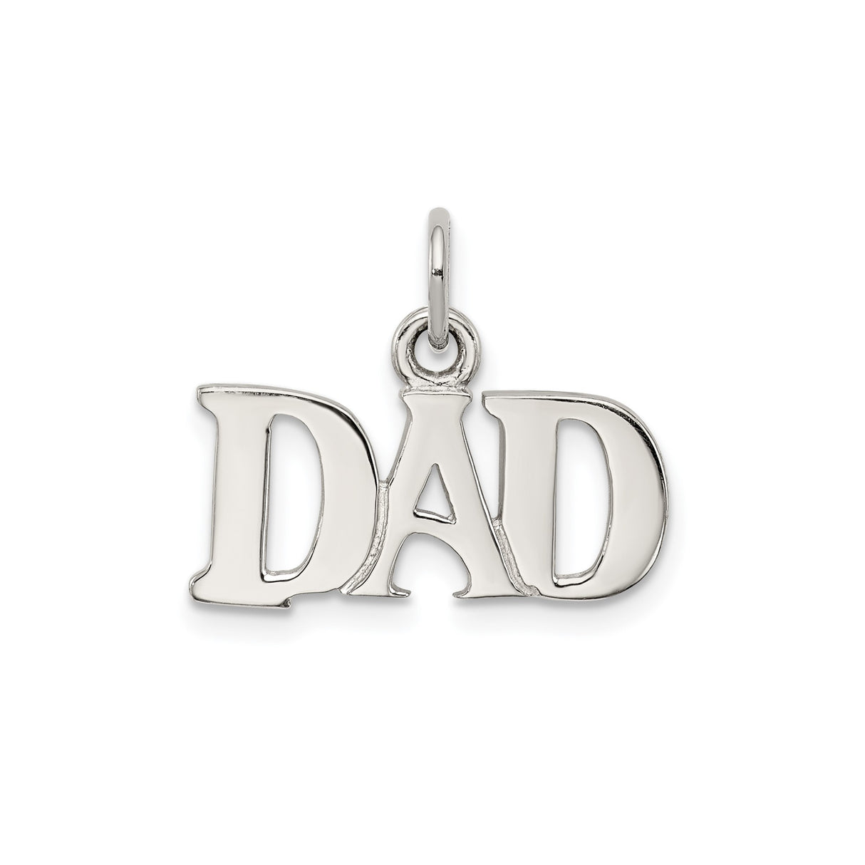 Dad Charm Pendant in Real 925 Sterling Silver