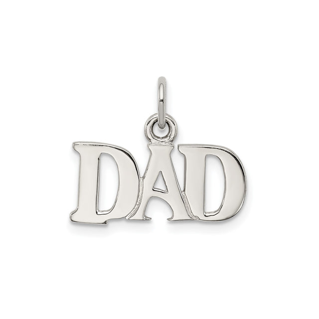 Dad Charm Pendant in Real 925 Sterling Silver