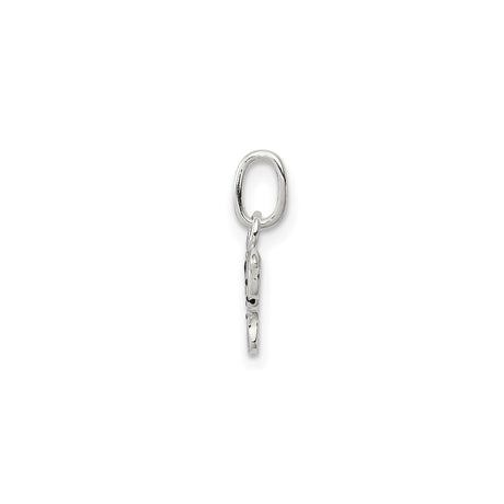 Sterling Silver Elephant Pendant, Polished Animal Charm, Symbol of Wisdom and Strength