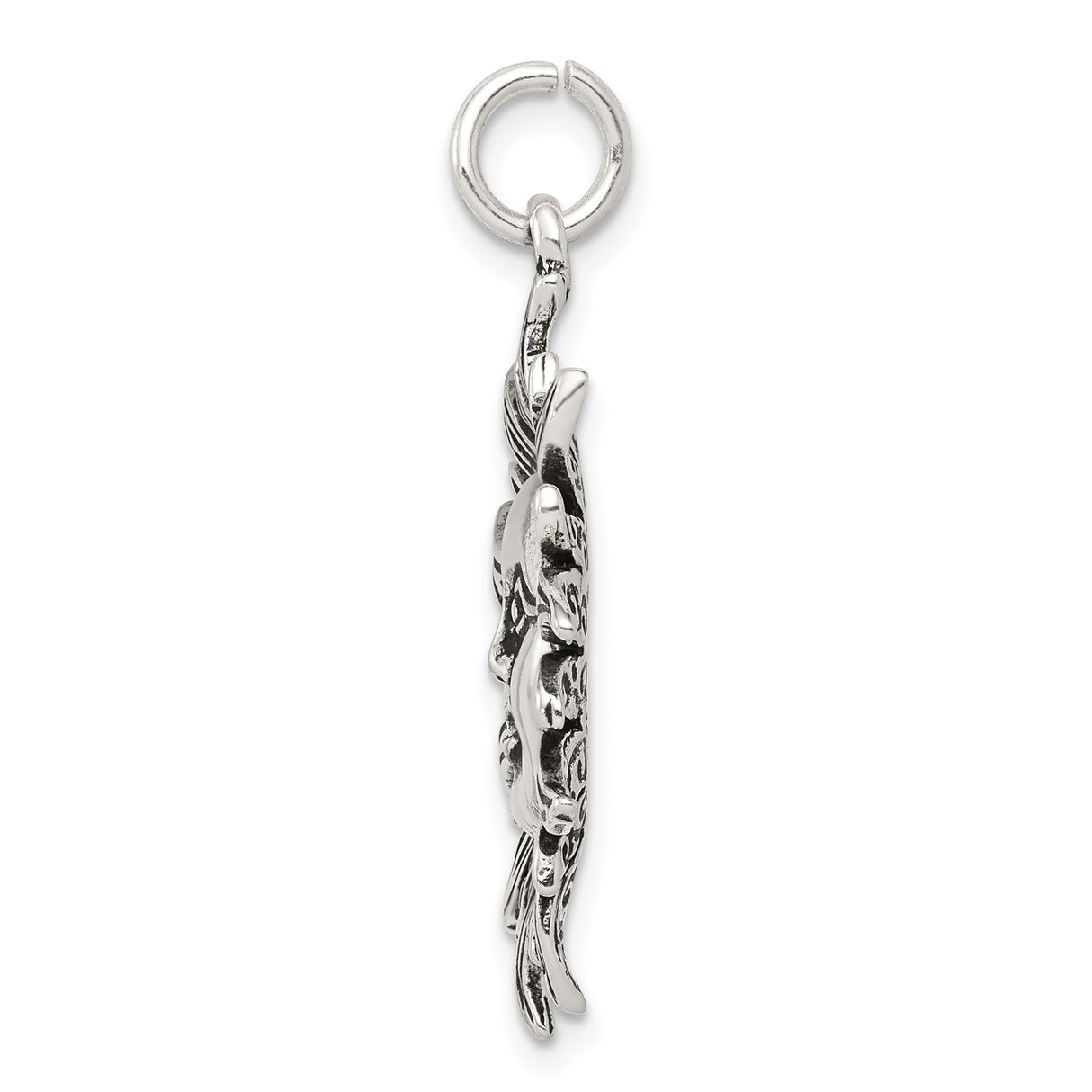 Sterling Silver Sun Face Pendant with Radiant Rays, Celestial and Bohemian Style