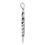 Sterling Silver Ballerina Pendant with Tutu Detail, Ballet Dance Charm Jewelry for Women