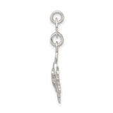 Sterling Silver Snowflake Pendant with Cutout Design, Winter Charm Jewelry for Women