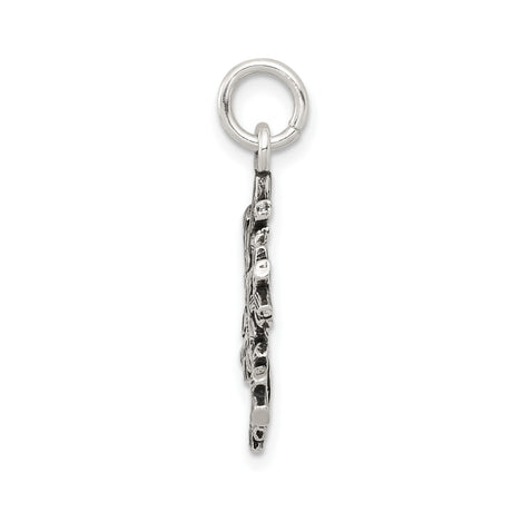 Sterling Silver Snowflake Pendant, Symmetrical Winter Design, Nature-Inspired Holiday Charm