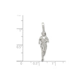 Sterling Silver Runner Pendant with Detailed Motion Figure, Athletic Theme for Marathon and Fitness Enthusiasts
