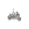Sterling Silver Motorcycle Pendant, Detailed Cruiser Bike Charm, Biker Jewelry for Men or Women