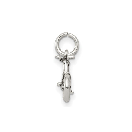 Sterling Silver Bicycle Pendant, Detailed Road Bike Design, Cycling Jewelry for Women or Unisex Wear