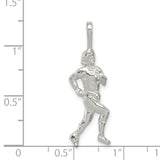 Sterling Silver Runner Pendant with Detailed Motion Design, Athletic Jewelry for Marathoners and Track Athletes