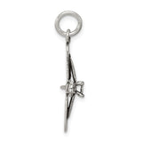 Sterling Silver Airplane Pendant Charm with Detailed Aircraft Design, Travel Jewelry for Women or Unisex
