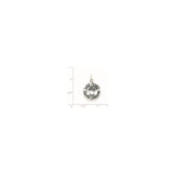 Sterling Silver Pendant with Palm Tree Design, Wild Dunes South Carolina Coastal Charm