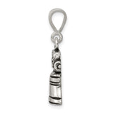 Sterling Silver Liberty Bell Pendant, Patriotic American History Jewelry Charm for Men and Women