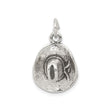 Sterling Silver Cowboy Hat Pendant, Rustic Western Rodeo Style for Women or Unisex Wear