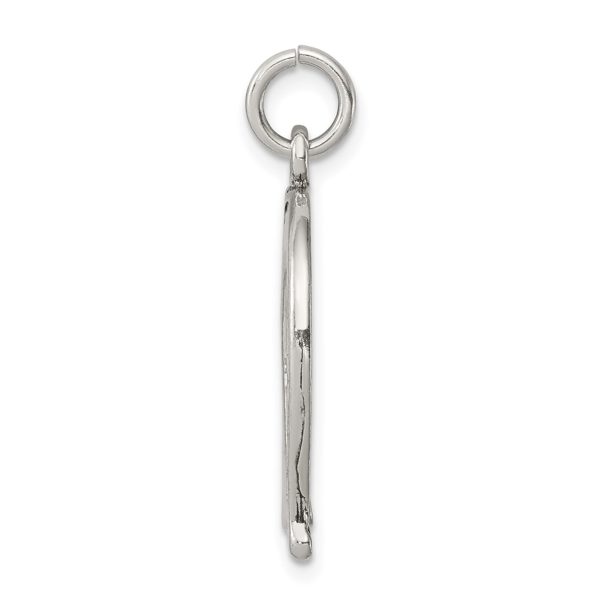 Sterling Silver Horseshoe Pendant, Open End Up Lucky Charm, Western Country Style Jewelry