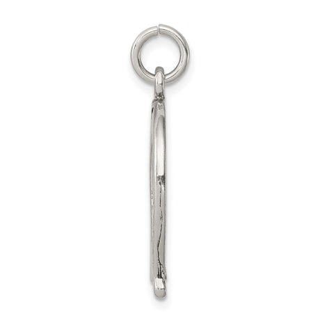 Sterling Silver Horseshoe Pendant, Open End Up Lucky Charm, Western Country Style Jewelry