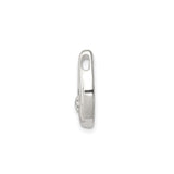 Sterling Silver Horseshoe Pendant with Cubic Zirconia, Good Luck Charm for Women