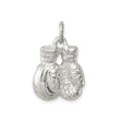 Sterling Silver Boxing Gloves Pendant with Realistic Design, Symbol of Strength and Resilience