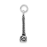 Sterling Silver Lighthouse Pendant with Rocky Base, Nautical Coastal Charm