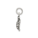Sterling Silver Sea Turtle Pendant with Flipper Shell Detail, Nautical Ocean Charm
