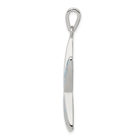 Sterling Silver Starfish Pendant with Blue Lab Created Opal, Ocean-Inspired Jewelry for Women